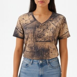 Leaf Wall Custom Bleach Work Tee Small Mothership Boutique